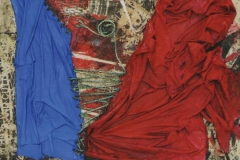 2010 - Lacerazione - Collage materico con tessuti