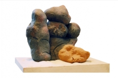 2007 - Sassi inerti - Terracotta Patinata - h. 50cm b. 32cm ...corpi inerti, anime nascoste...