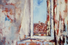 1992 - Piccola finestra - Olio su tela - 60x50cm