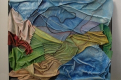 2004 - Contraddizioni - Olio - Tessuto corda su tela - 120x90cm